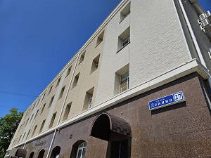 Административное здание Пенсионного Фонда России г. Хабаровск. Фиброцементные японские панелии KONOSHIMA